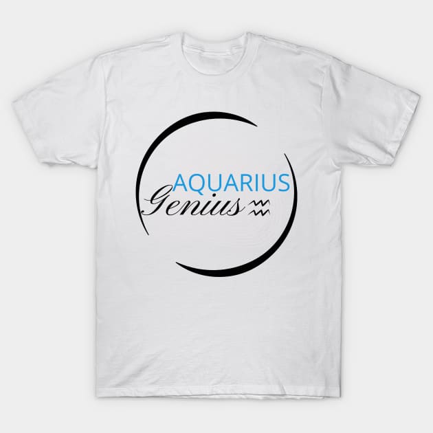 Aquarius Sun Sign T-Shirt by AngelkatSoulTalk